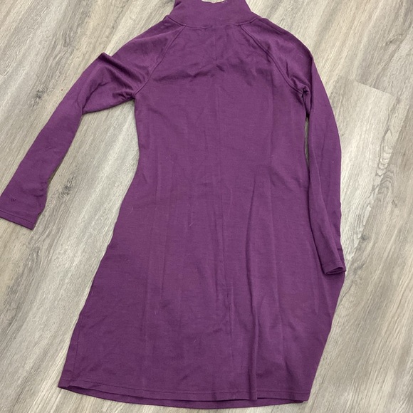 Athleta Purple wool blend longline sweater dress size large - Picture 4 of 4